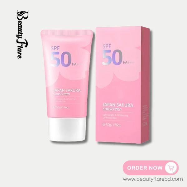 Laikou Japan Sakura Sunscreen SPF50 PA+++ (50g)