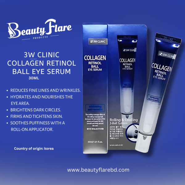 3W Clinic Collagen Retinol Ball Eye Serum 30ml