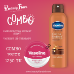 VASELINE COCOA REDIANT SPRAY + VASELINE LIP THEARAPY