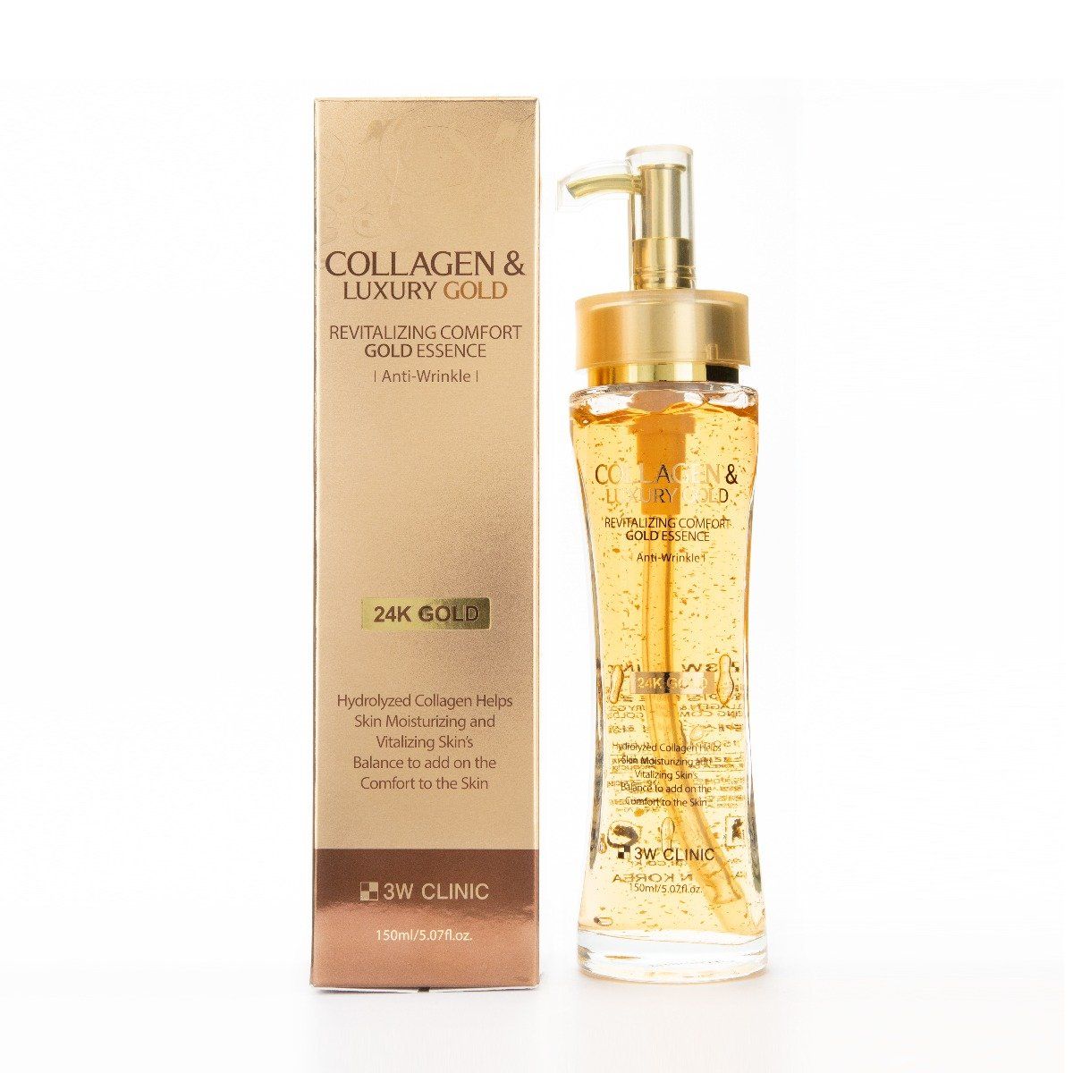 3W Clinic Collagen &amp; Luxury Gold Revitalizing Comfort Gold Essence 150ml