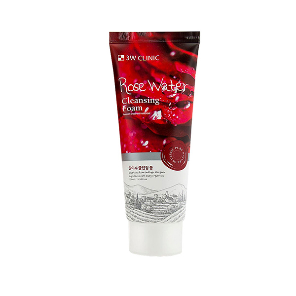3w Clinic Rose Water Cleansing Foam 100ml