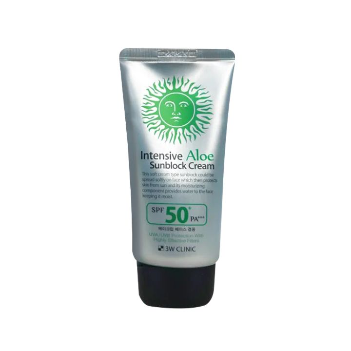 3W Clinic Intensive Aloe Sunblock Cream SPF 50+ PA+++